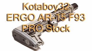 ERGO AR15 F93 PRO Stock Review [upl. by Swithbert]