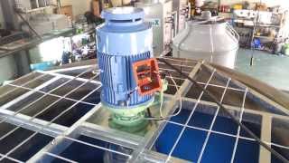 Cooling tower Driving test  power fan motor geared [upl. by Namara]