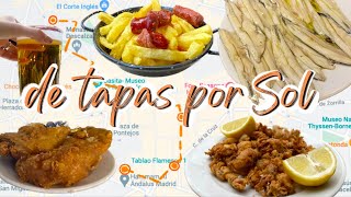 TAPAS por SOL 5 lugares imperdibles  Ruta de Tapas en MADRID [upl. by Jyoti]