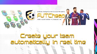 FIFA 22 SQUAD BUILDER WITH AI MAKE YOUR OWN TEAM 100K 200K 500K 700K USING FUTCHEAP BETA 6 [upl. by Eelnodnarb818]