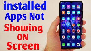installed apps not showing on home screen  Apps installed but not displaying on the home screen [upl. by Damaris]