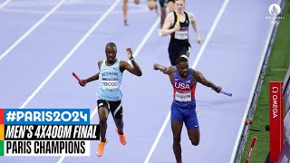 Mens 4x400m Final 🏃 Paris Champions [upl. by Aunson]