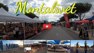 Le marché de Montalivet et la vie de la station balnéaire [upl. by Akemet]