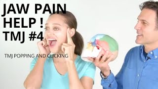 TMJ Exercises 4  Jaw Popping Clicking Cracking and Pain Relief [upl. by Virnelli]