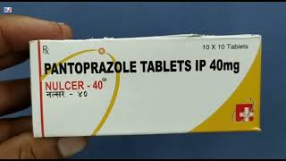 Nulcer 40 Tablet  Pantoprazole Tablets Ip 40mg  Nulcer 40mg Tablet Uses Side effects benefits Dose [upl. by Garibull590]