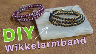 Leren Wikkel Armband Vlechten met Miyuki Rocailles 60 [upl. by Meek828]