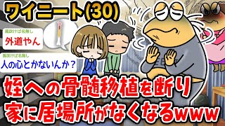 【悲報】ワイニート「姪への骨髄移植を断っただけで家に居場所がなくなったんやが…ワイには断る権利もないんか？」→結果wwwww【2ch面白いスレ】 [upl. by Ecirtal]