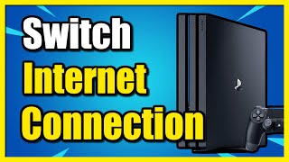 How to Change Internet from WIFI to LAN on PS4 Console Easy Tutorial [upl. by Alberik]