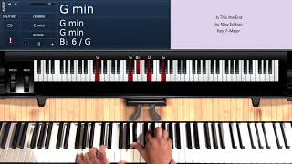 Is This the End by New Edition  Piano Tutorial [upl. by Nanreik729]