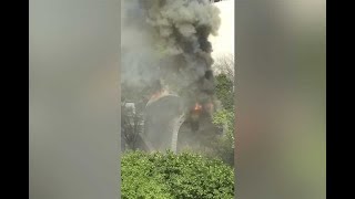 Se incendia pabellón del Planetario Alfa en Monterrey [upl. by Donnenfeld]