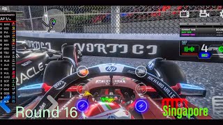 Monoposto 2024 Round 16 Singapore GrandPrix Turn 1 Massive Crash Safety Car monoposto f124 f1 [upl. by Hgielek]