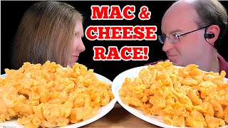 ASMR MAC amp CHEESE RACE MUKBANG EATING SOUNDS [upl. by Nivat]