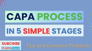 Mastering the CAPA Process Preventing amp Resolving Quality Issues in Pharma [upl. by Prudie]