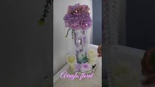 Hermoso centro de mesa arreglo floral diy decoration ideas manualidades [upl. by Llednov]