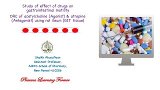 DRC of acetylcholine amp Atropine using rat ileum [upl. by Rasaec]