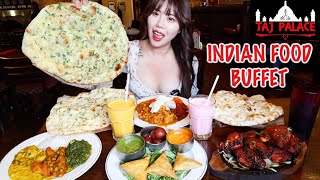 INDIAN FOOD BUFFET MUKBANG 먹방 Tandoori Chicken Idli Palak Paneer Aloo Matar Chili Chicken Lassi [upl. by Adaiha879]