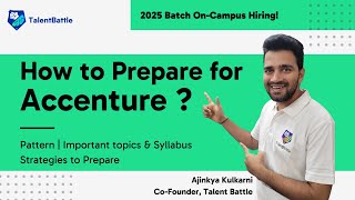 How to Prepare for Accenture  2025 Batch Pattern and Syllabus  Important Topics for Accenture [upl. by Deer]