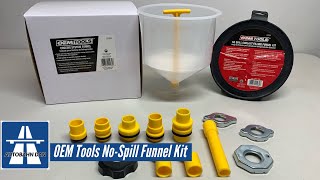 OEM Tools NoSpill Coolant Funnel Kit 87009 [upl. by Kironde]