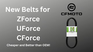 The Best Drive Belt for CF Moto ZForce CForce amp UForce [upl. by Graig]