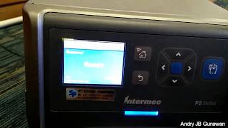 Barcode Printer Intermec PD43 Settings [upl. by Nylatsyrc]