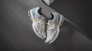 Kith x New Balance 1906R quotWhite  Bluequot Review amp OnFeet [upl. by Yelehsa852]