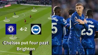 Chelsea put FOUR past Brighton Palmer scores a Quad Sanch Assist [upl. by Silsby414]