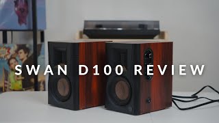 Swan D100 Speakers Compact Size Massive Sound [upl. by Nilknarf]