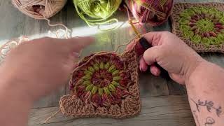 Turning a Crochet circle into a Granny Square  Intermediate Crochet [upl. by Alul]