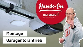 Montage Garagentorantrieb  Marantec HandsOn 🙌 [upl. by Mahda]