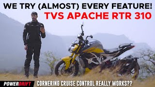 We tested every feature almost of the TVS Apache RTR 310  4K  PowerDrift [upl. by Seed468]