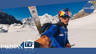 Polish daredevil skies down K2 mountain in world first [upl. by Chery]