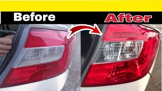 Restoration Car Tail light  How To Clean Car Tail lamp Ibrarmughaleverything [upl. by Annekam200]