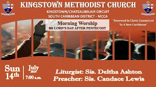 Kingstown Methodist Church Sunday Morning Worship Service July 14th 2024 at 700 AM [upl. by Elwyn]