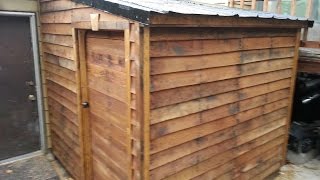 Shed from FREE pallets Timber Framing part 1 [upl. by Pelson396]