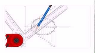 Construction of ellipse by eccentricity method [upl. by Naeruat32]