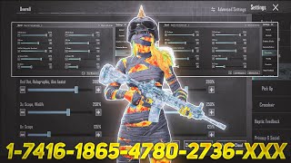 New Update 34⚡Best Sensitivity Code  Control Settings Pubg MobileBgmi Sensitivity 2024 [upl. by Livvyy]