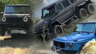 Extreme OFFROAD GCLASS G63 6x6 Jumping with the GClass Forest Run G500 [upl. by Aidahs]