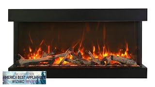 Amantii 88” True View XL XT 3 Sided Glass Electric Fireplace Review [upl. by Acimaj]