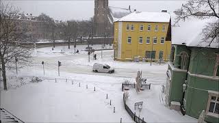 Das Schneechaos in Bernburg durch Tief Tristan am 08022021 [upl. by Richia]