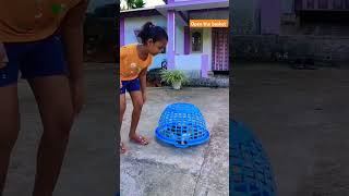 Come outside my kitty 🐈 evening playtime with her cat meoww cute littlemeow funny billi yt [upl. by Kanal]