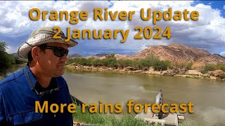 Orange River Update 2 January 2024 Van der Kloof Dam level rising [upl. by Nahrut987]