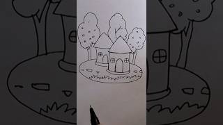 Black pen line Drawing ytshort art [upl. by Retsevlis]