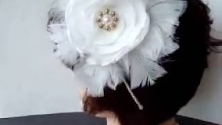 MAKE A BRIDAL FEATHER HEADPIECE [upl. by Emlin]