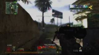 Best Knife Throw Ever Mw2 [upl. by Labors344]