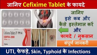 Cefixime Tablets ip 200 mg hindi  Uses Side Effects Dosage Precautions Price [upl. by Zoeller]