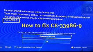 How to fix CE339869 Cannot connect to the server within the time limit  PS4 Internet connection [upl. by Eneluqcaj]