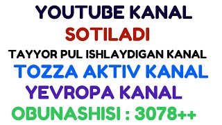 YOUTUBE KANAL SOTILADI 2022 NEMATULLAYEV KAMRON youtube prosmotr kopaytirish Hamkorlar guruhi [upl. by Hannahc263]