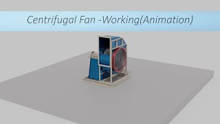 Centrifugal fan working AnimationBlender Software [upl. by Adnerb891]