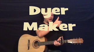 Dyer Maker Led Zeppelin Guitar Lesson Strum Chord Lick How to Play Dyer Maker [upl. by Nosned]