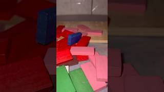 Oddly satisfying dominos asmr asmr satisfying shorts video viralvideo viralshorts fun reels [upl. by Alfi572]